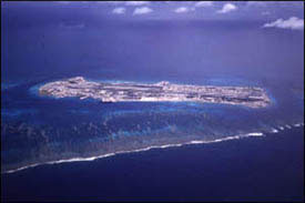 Ariel view of Johnston Atoll
