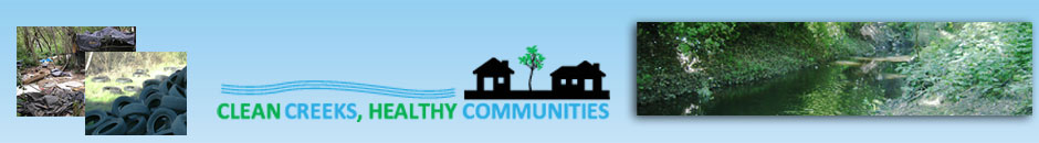 Clean Creeks, Healthy Communities banner