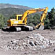 Photo of construction equipment at a site.