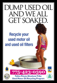 Flyer for Used Oil Collection Program