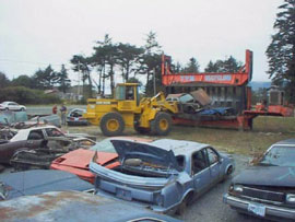 Photo of Smith River Tribe's vehicle recycling 