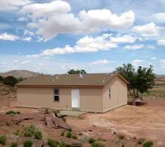 Replacement of of uranium contaminated Navajo Nation home