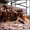 Photo of waste drums at Metales y Derivados site