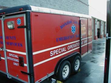 Monroe County Emergency Services vehicle