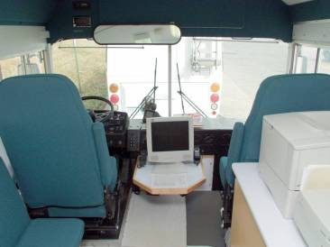 Driver and Passenger Seating with Monitor