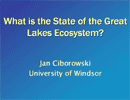 What is the State of the Great Lakes Ecosystem?