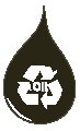 Oil Drop With Recycling Logo