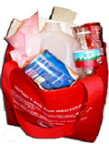 Image of various recyclable materials.