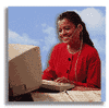 Image of woman at computer