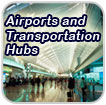 Photo of an airport. Links to Transportation page